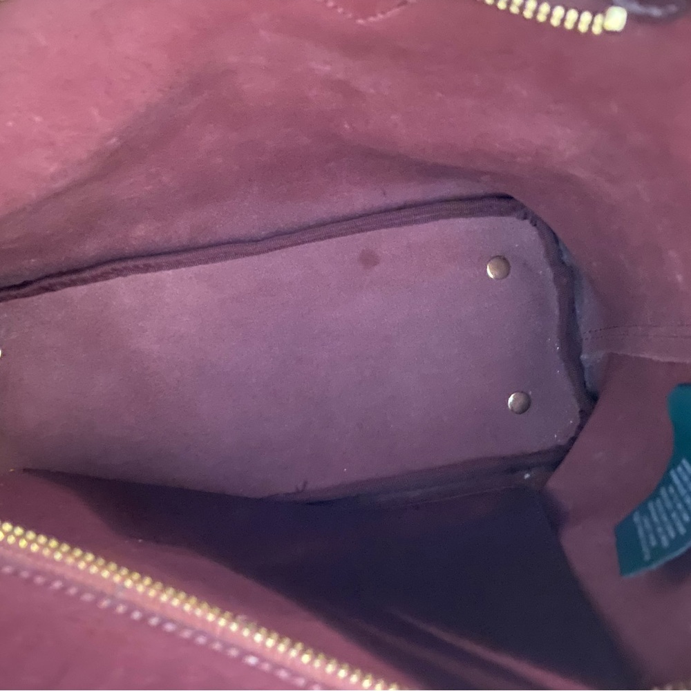 Ralph Lauren Leather Plum Tote Bag - Picture 7 of 15